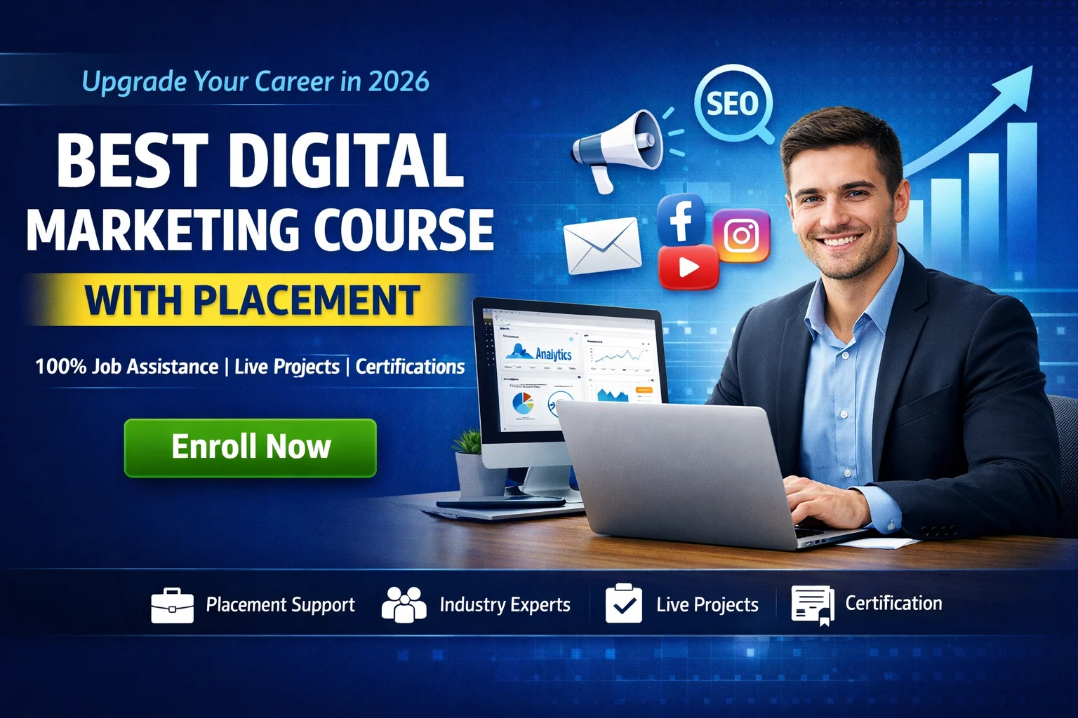 best digital marketing course with placement